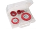 Red Bristle Nylon Filament Abrasive Wire Brush Kit for Drill supplier